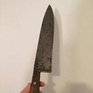 Vintage Dexter Carbon Steel Chef's Kitchen Knife #48910 USA